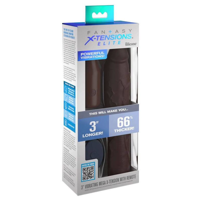 Fantasy X- Tensions - Pipedreams Hãœlse 22,86 Cm + 7,62 Cm Stecker Remote Braun