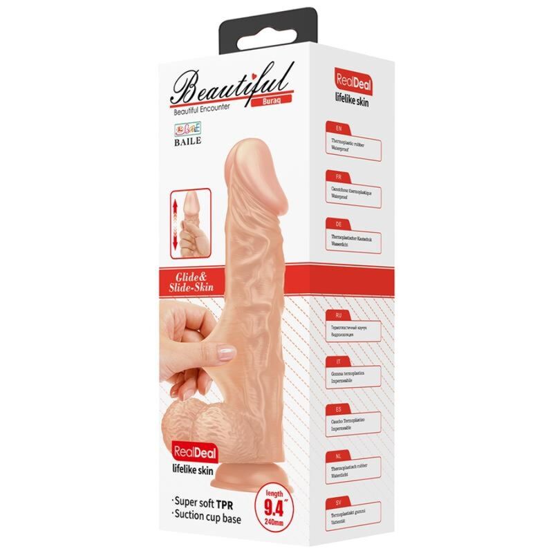 Baile - Schöne Begegnung Buraq Flexibler Realistischer Dildo 24 Cm Natürlich
