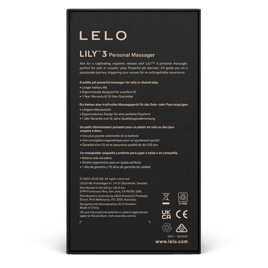 Lelo - Lily 3 Persã–Nliches Massager - Lila
