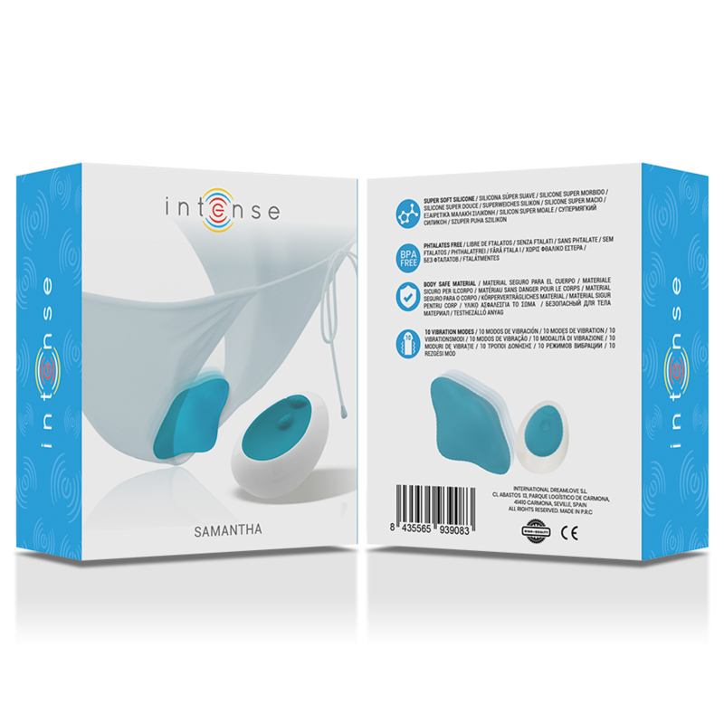 Intense - Samantha Pantie Fernbedienung Blau