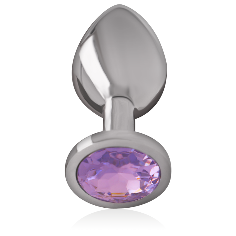 Intense - Analplug Aus Aluminiummetall Mit Violettem Kristall, Grã–Sse L