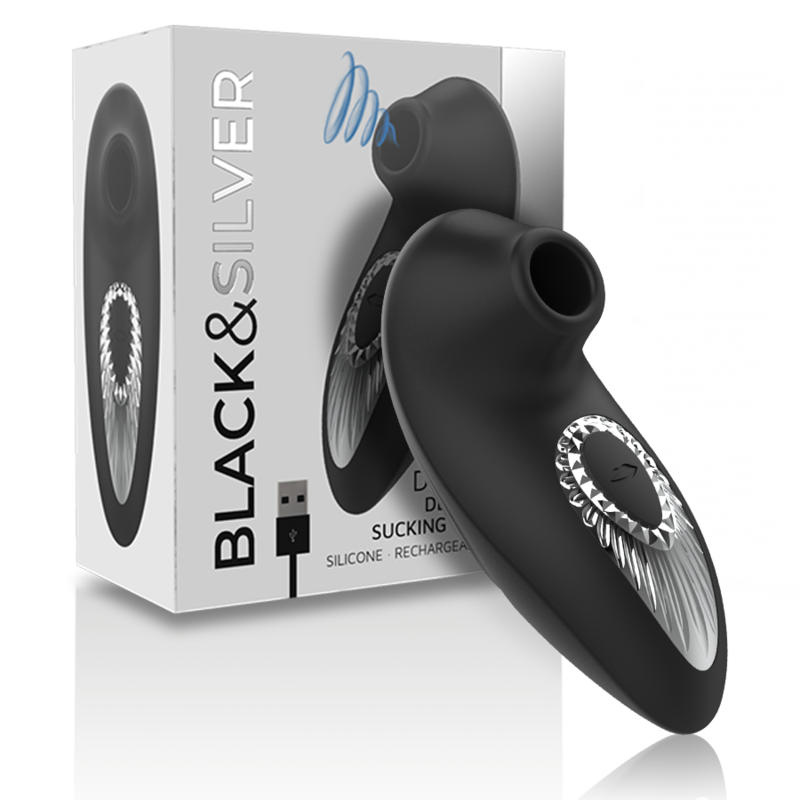 Black&Silver - Drake Deluxe Sucking Vibe Wiederaufladbares Silikon Schwarz