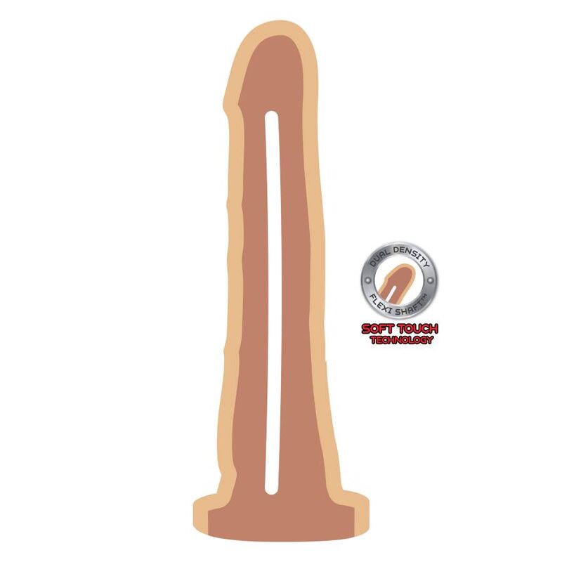 Get Real - Dual Density Dildo 19 cm Skin