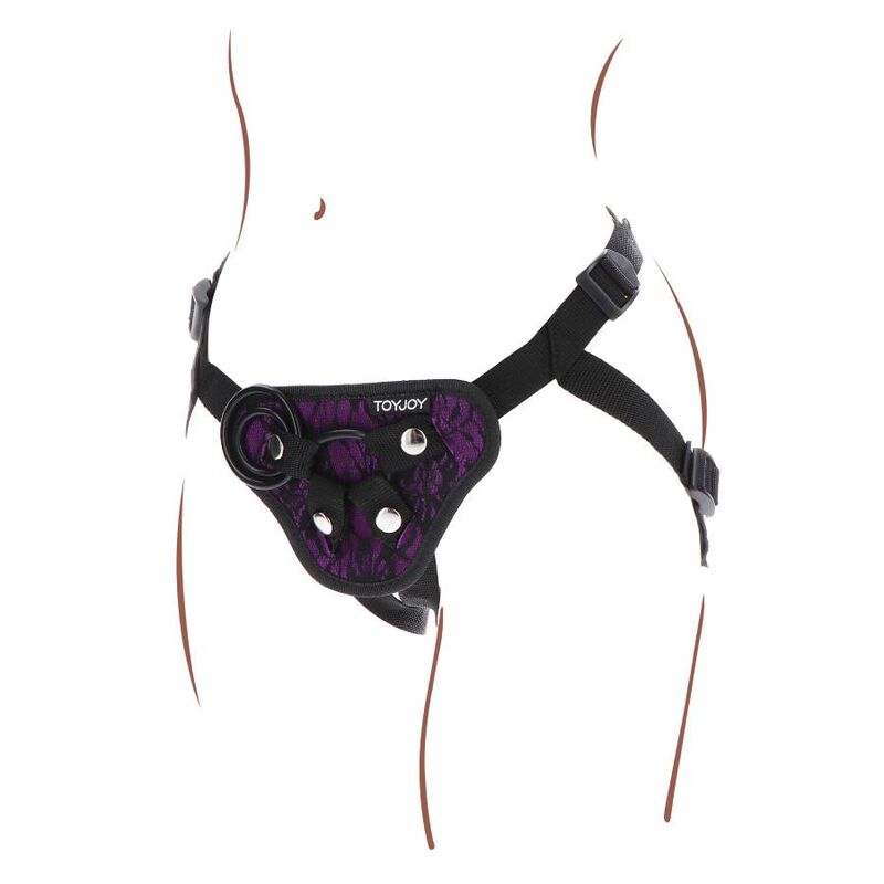 Get Real - Strap-On Harness Purple