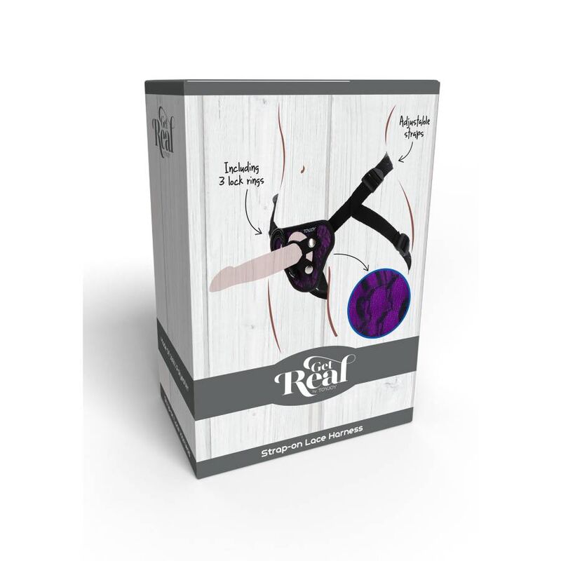 Get Real - Strap-On Harness Purple