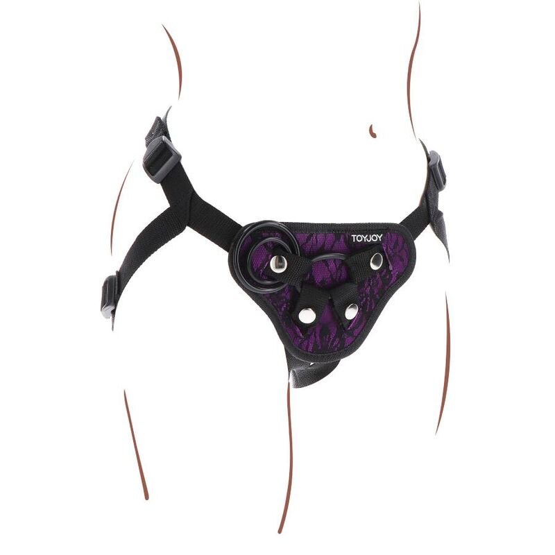 Get Real - Strap-On Harness Purple