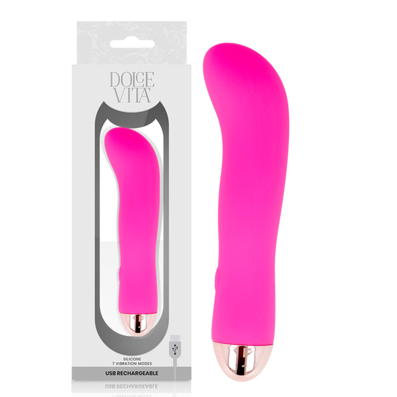 Dolce Vita - Aufladbarer Vibrator Zwei Rosa 7 Geschwindigkeiten