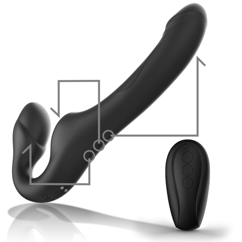 Ibiza - Strapless Vibrator with Remote Control Push Button