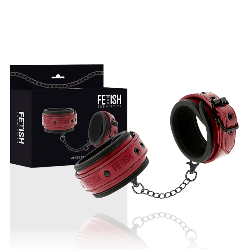 Fetish Submissive Dark Room - Knã–Chelhandschellen Aus Veganem Leder Mit Neoprenfutter