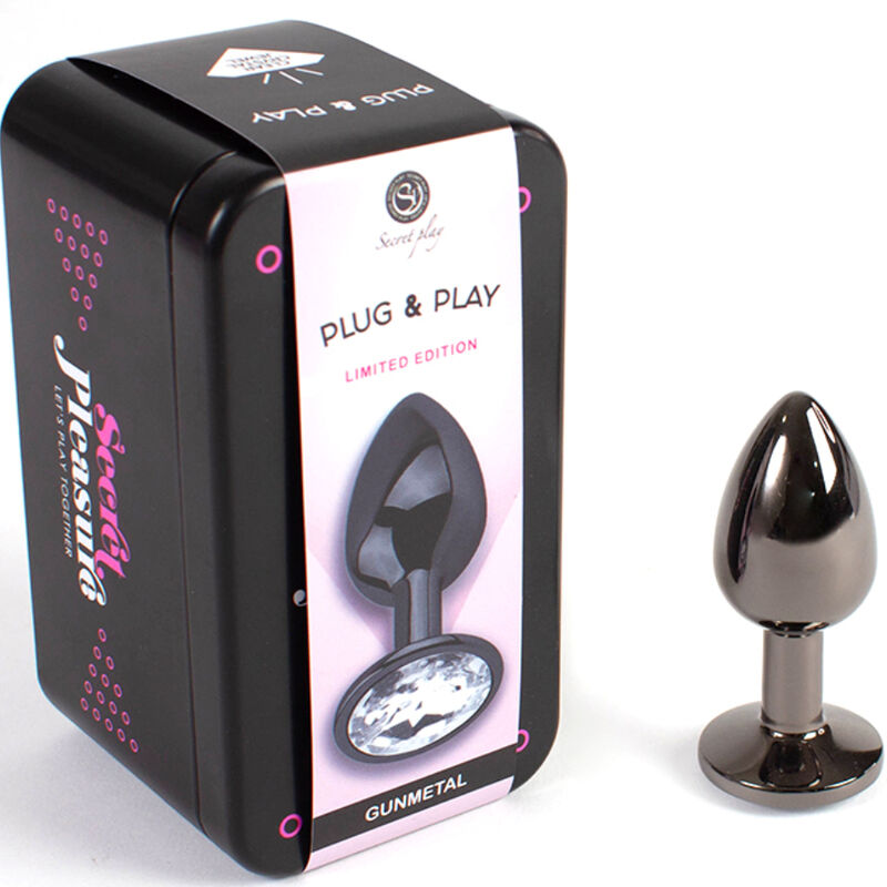 Secretplay - Gunmetal Butt Plug Kleine Grã–Sse 7 Cm