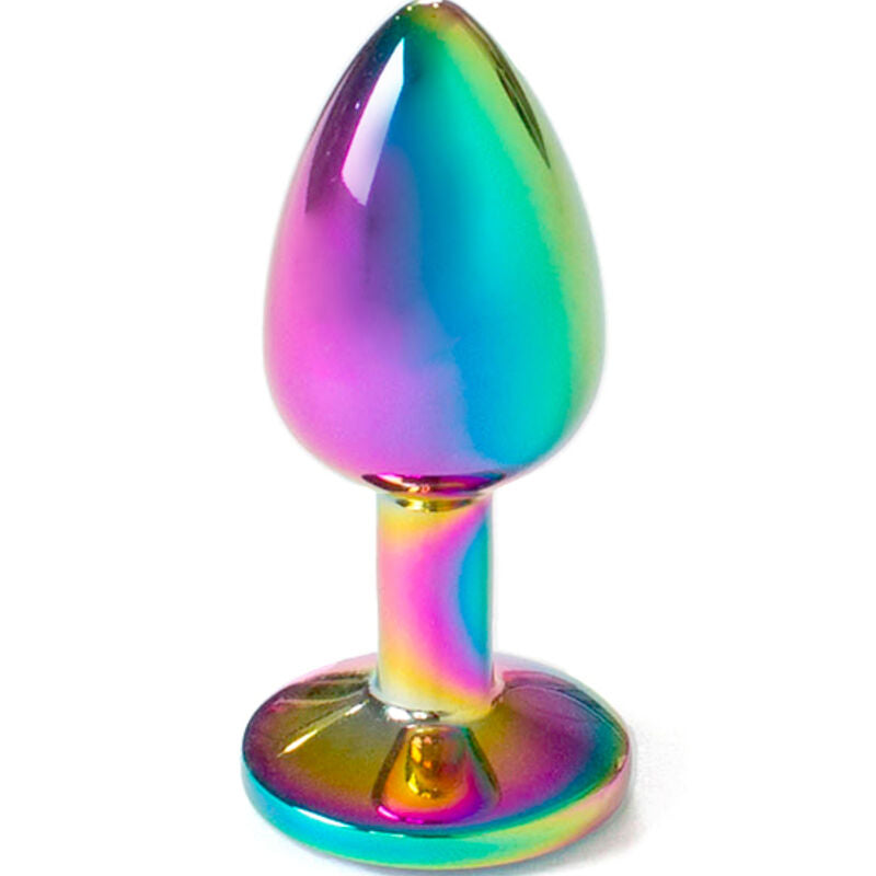 Secretplay - Metal Butt Plug Rainbow, Small Size 7 Cm