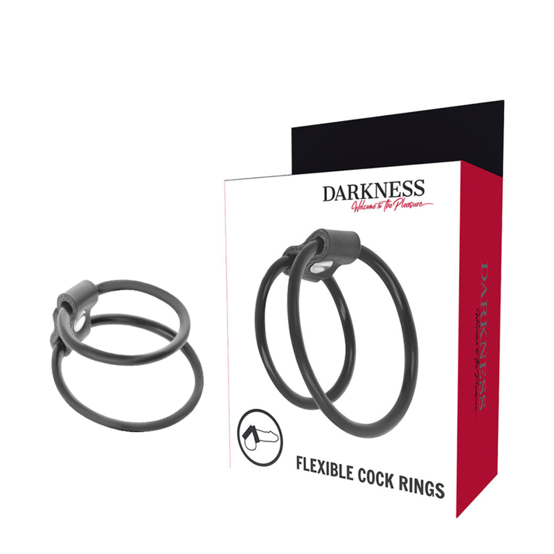 Darkness - Verstrkende Duo-Penisringe.