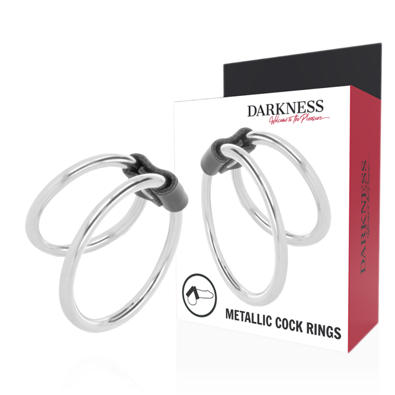 Darkness - Doppelter Penisring Aus Metall
