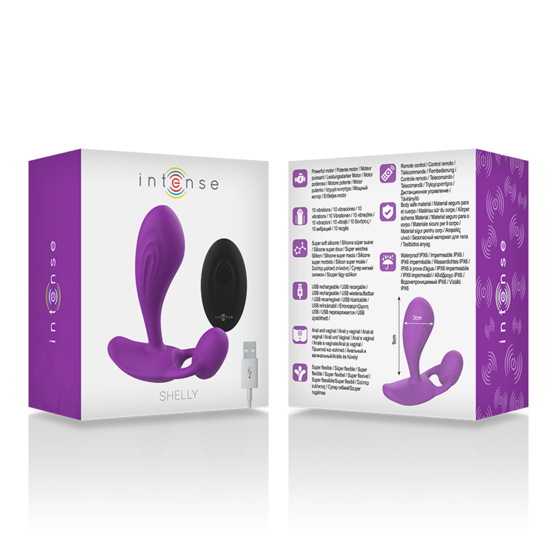 Intense - Shelly Plug Anal Fernbedienung Lila