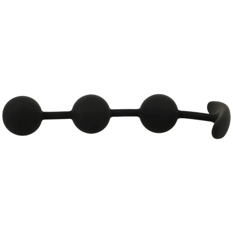 Black&Silver - Harry Anal-Rosenkranz 3 Silikonkugeln 14 Cm