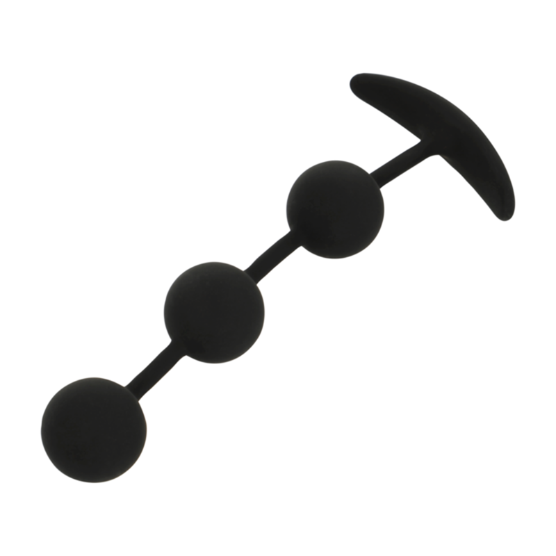 Black&Silver - Harry Anal-Rosenkranz 3 Silikonkugeln 14 Cm