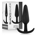Black&Silver - Hansel Silikon-Analsplug Mit Kleinem Griff