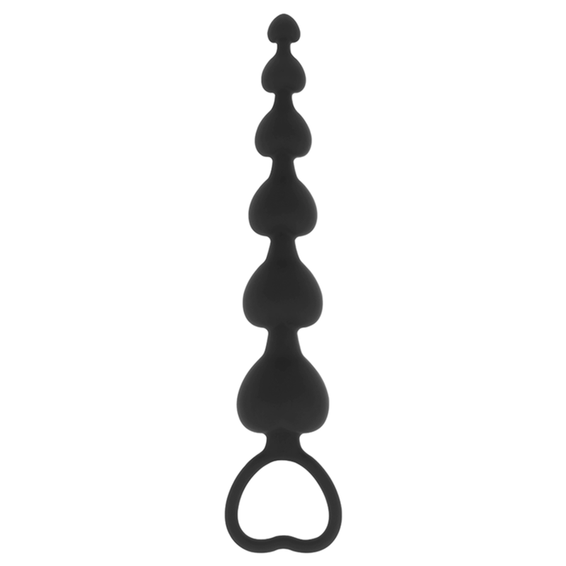 Black&Silver - Mila Anal-Herzkette 18 Cm