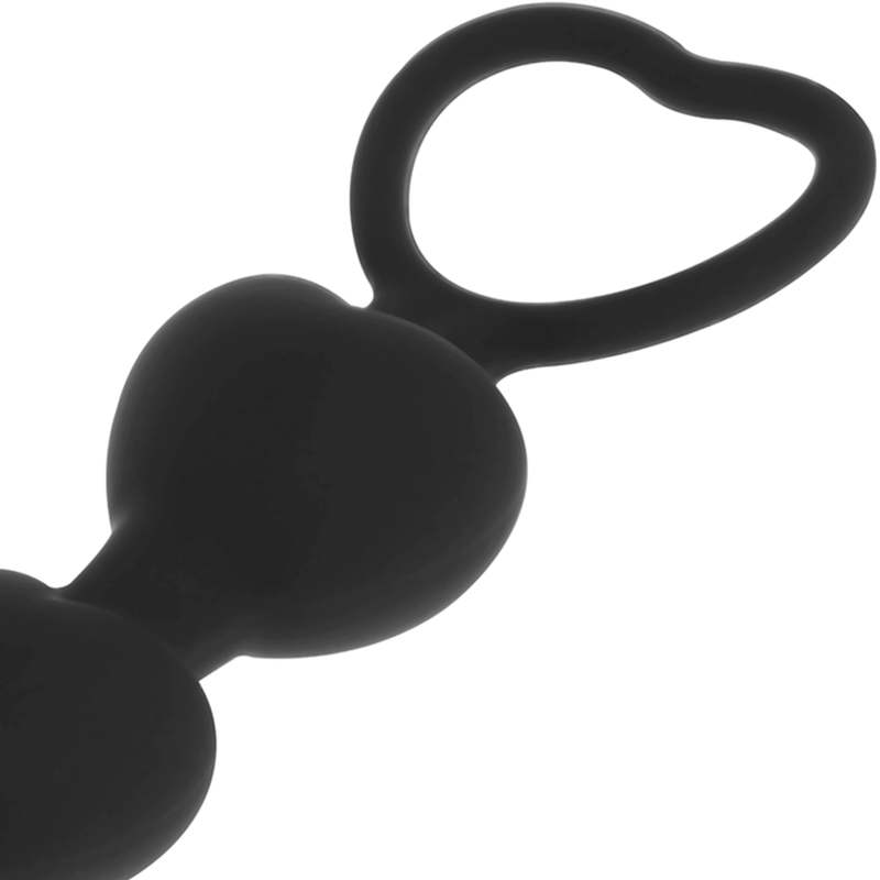 Black&Silver - Mila Anal-Herzkette 18 Cm