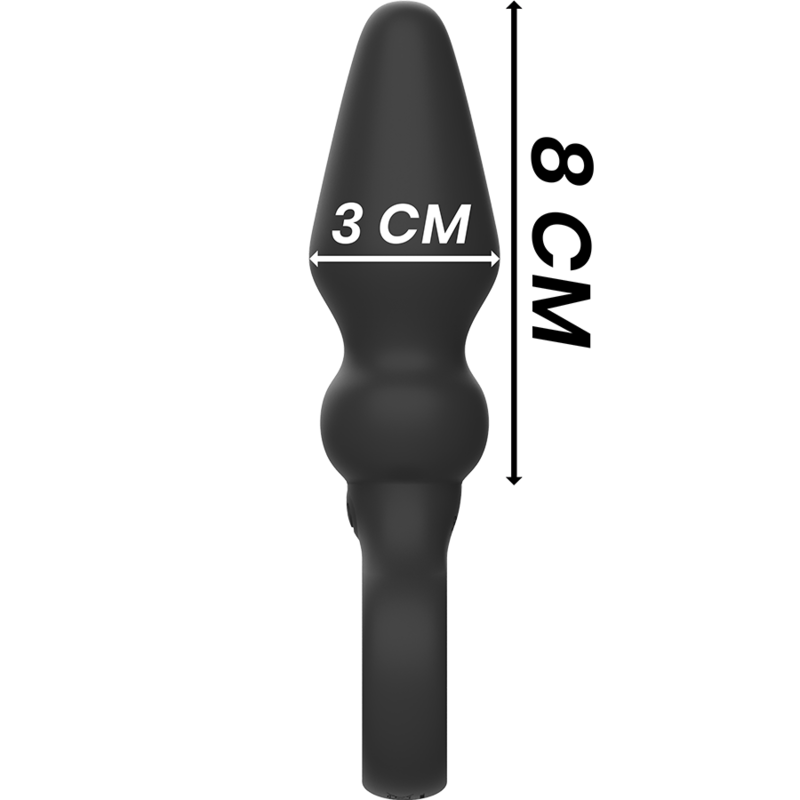 Black&Silver - Ozzy High-Performance Silicone Anal Plug