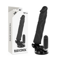 Basecock - Realistischer Vibrator Mit Fernbedienung Schwarz 21 Cm -O- 4 Cm