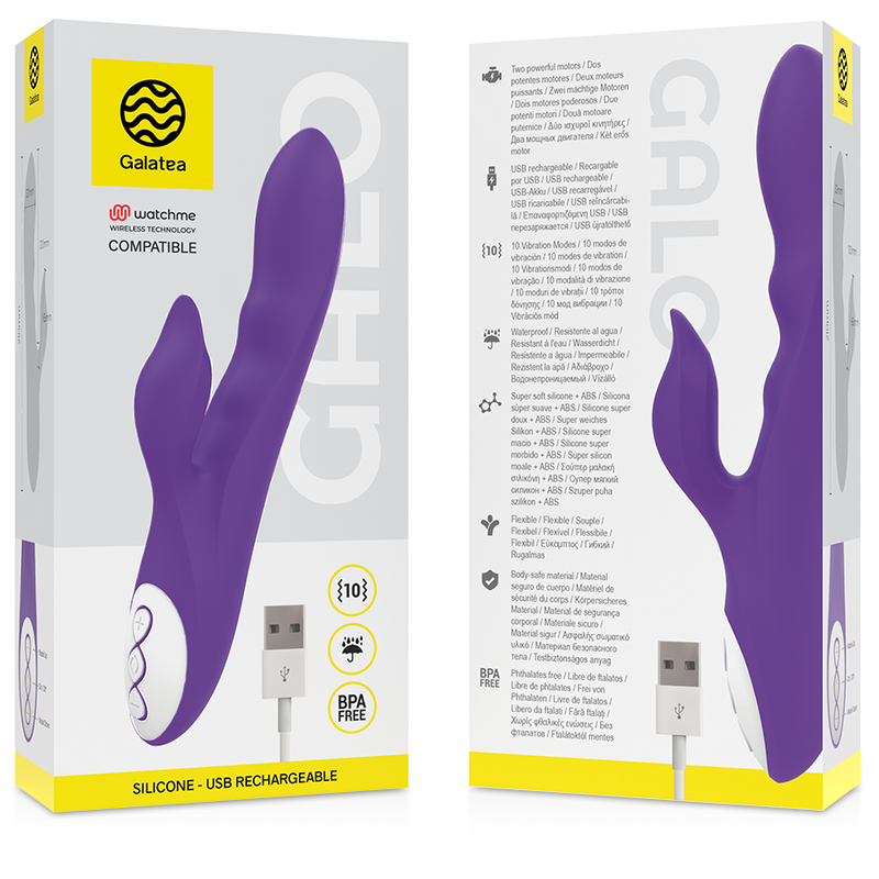 Galatea - Gaöo Lilac Vibrator, kompatible mit der Drahtlosen Watchme Wireless Technologie
