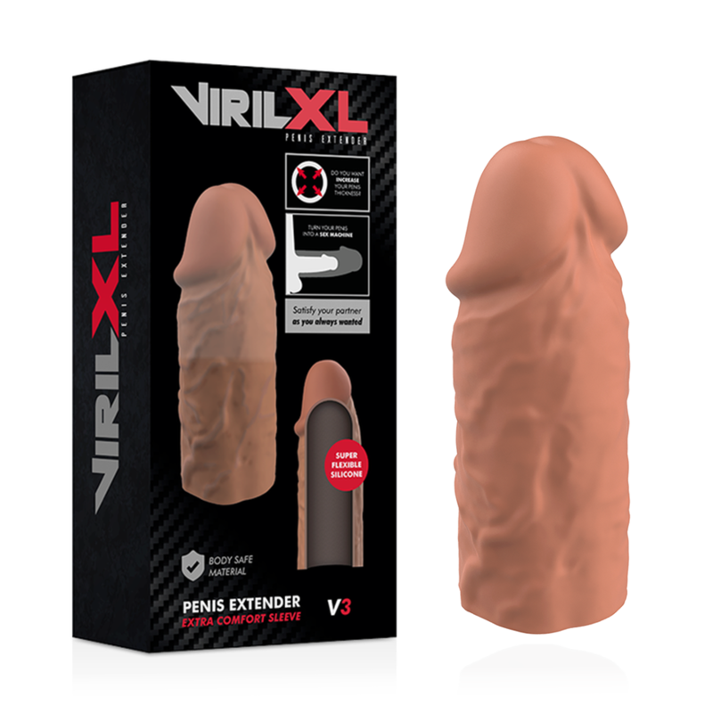 Virilxl - Flãœssige Silikon V3 Braune Penisverlã„Ngerung