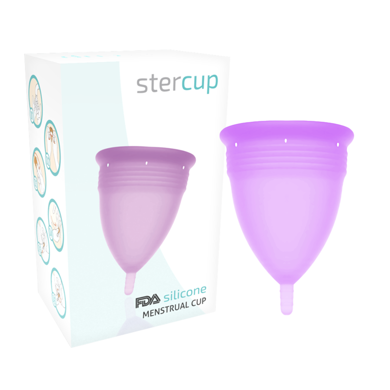 Stercup - Fda Silikon-Menstrualcup Flieder - Grã–Sse L