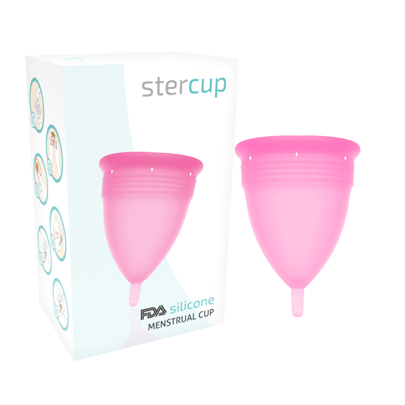 Stercup - Fda Silikon-Menstrualcup Rosa - Grã–Sse S