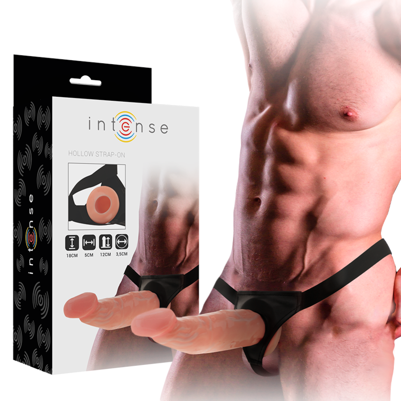 Intense - Hohlgeschirr Mit Dildo 18 X 3,5 Cm
