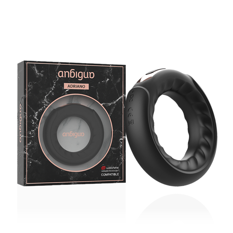 Anbiguo - Vibrationsring Adriano, Kompatibel Mit Der Wireless-Technologie Von Watchme