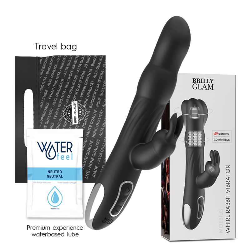Brilly Glam - Moebius Rabbit Vibrator & Rotator Compatible With Watchme Wireless Technology