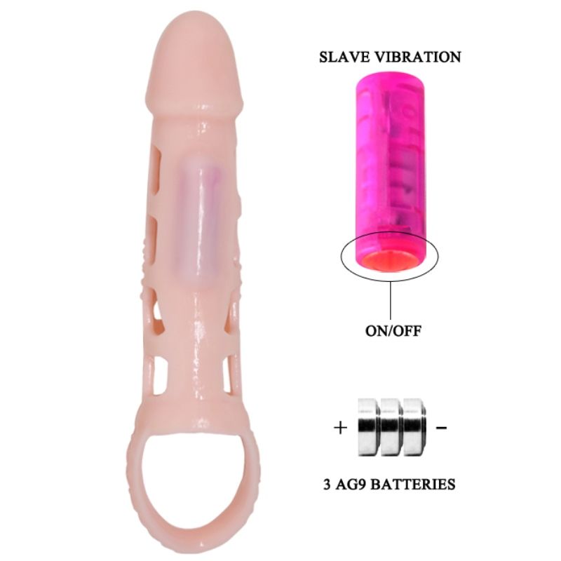 Pretty Love - Harrison Penis Extender Cover Mit Vibration Und Riemen 13.5 Cm