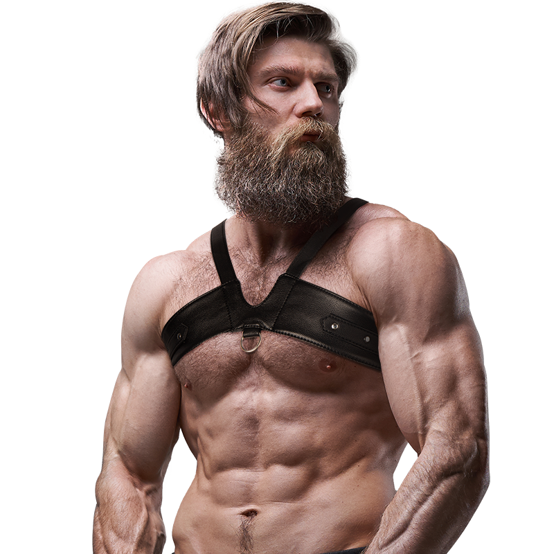 Fetish Submissive Attitude - Brustgurt Aus ÖKoleder Fãœr Herren Brigade
