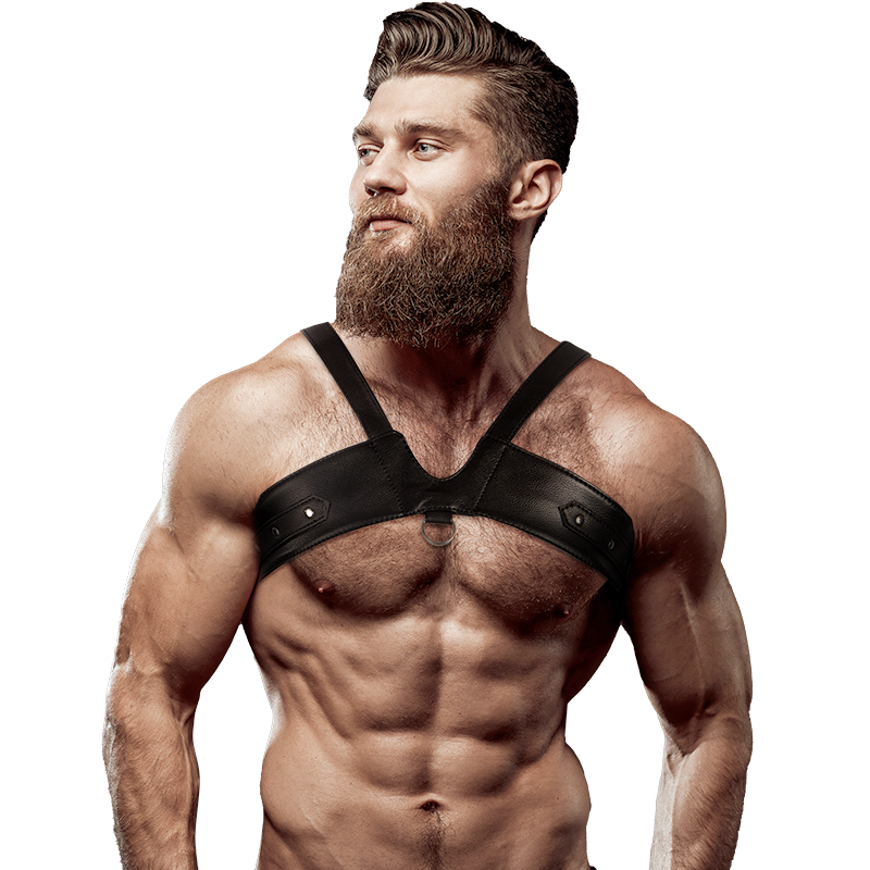Fetish Submissive Attitude - Brustgurt Aus ÖKoleder Fãœr Herren Brigade