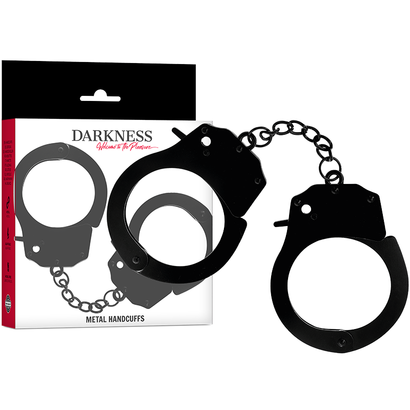 Darkness - Handschellen Aus Metall Fãœr Schwarze Hnde