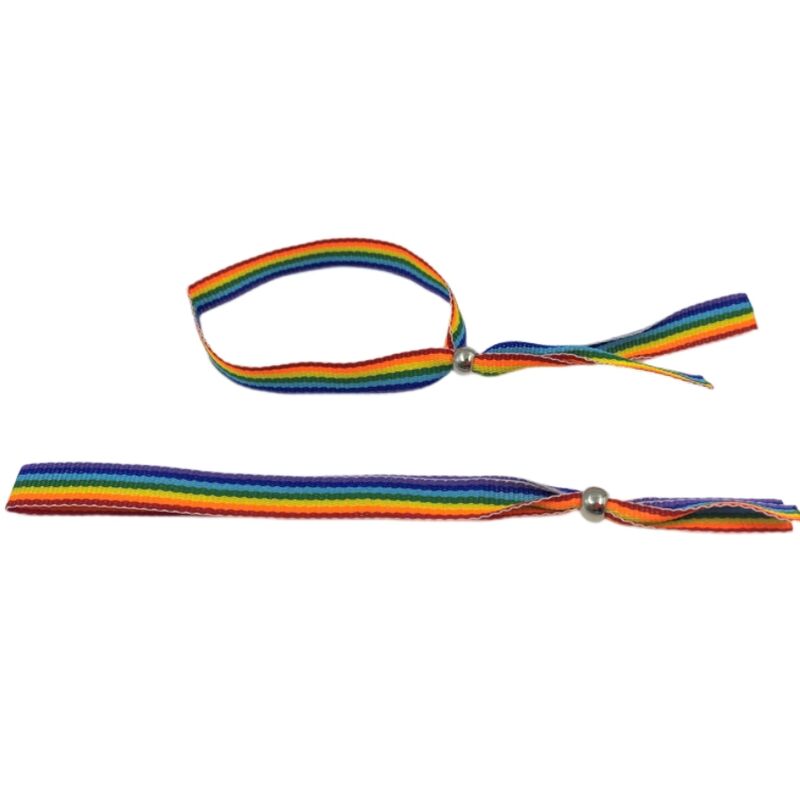 Pride - Lgbt-Flagge Silberkugelarmband