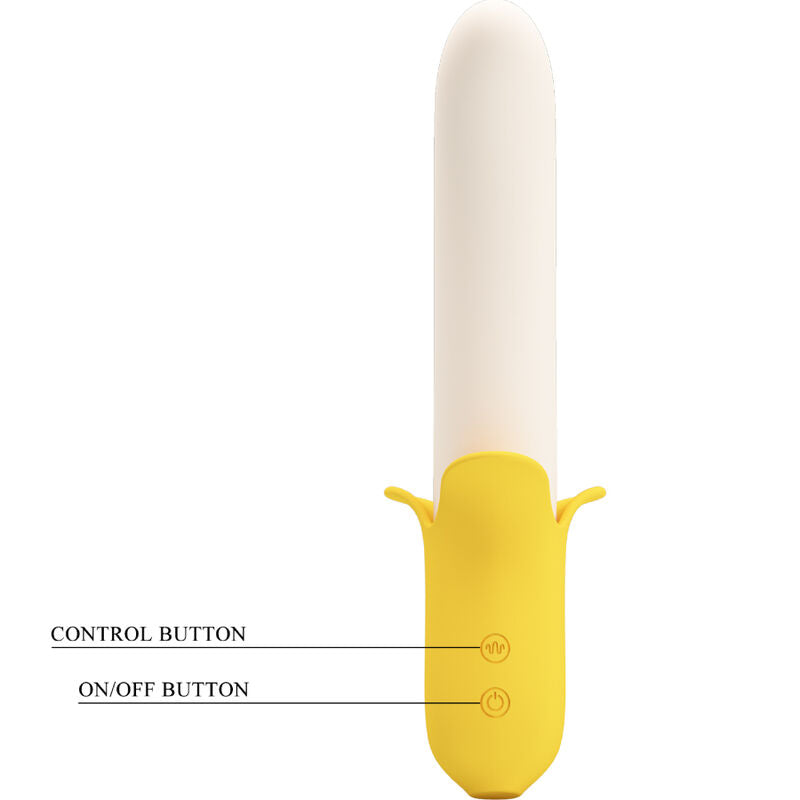 Pretty Love - Banana Geek Super Power 7 Vibration Up&Down Silicone Black