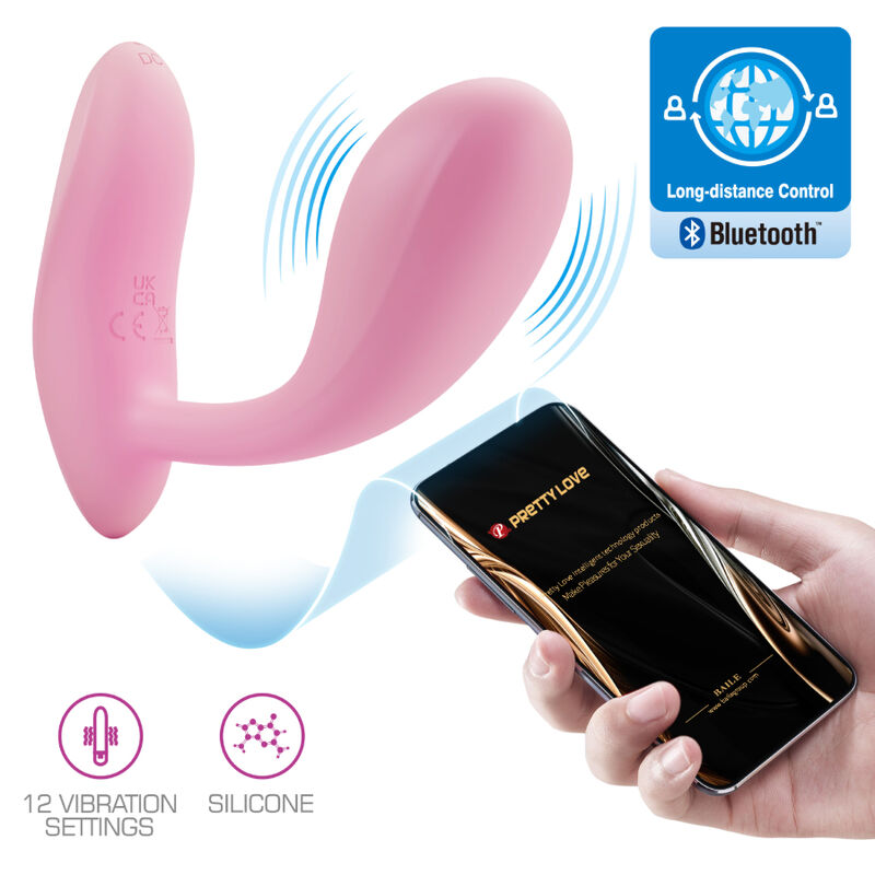 Pretty Love - Baird G-Spot 12 Vibrationen Wiederaufladbare Rosa App