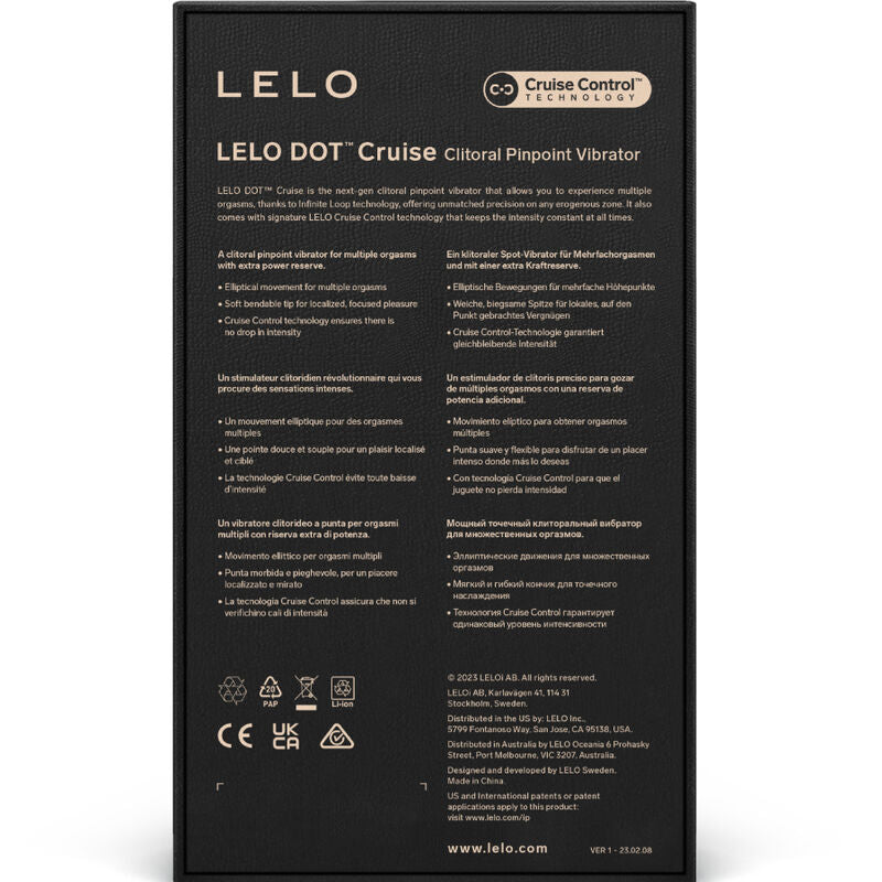 Lelo - Dot Cruise Clitoral Stimulator Ochre Orange