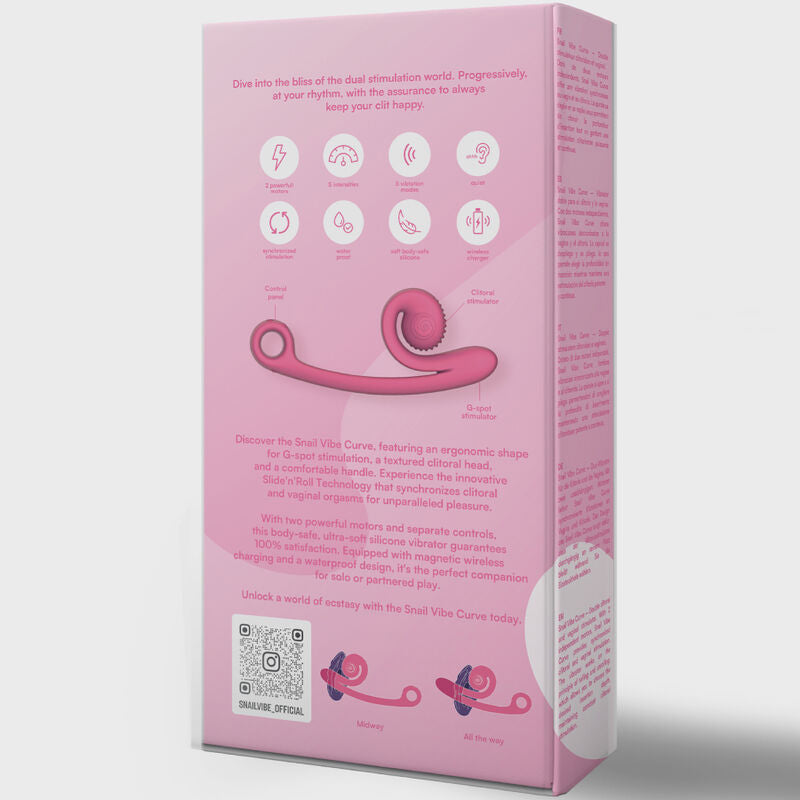 Snail Vibe - Curved Vibrator Pink