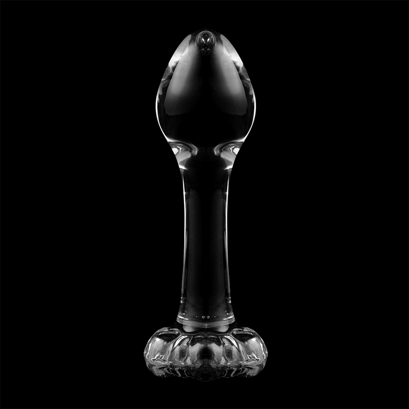 Nebula Series by Ibiza - Model 2 Borosilicate Glass Anal Plug Clear 11 cm -Ø- 3.5 cm