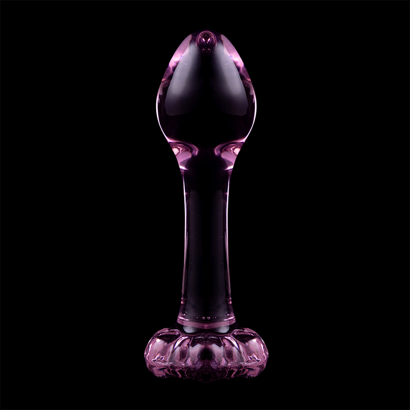 Nebula Series by Ibiza - Model 2 Borosilicate Glass Anal Plug Pink 11 cm - Ø 3.5 cm
