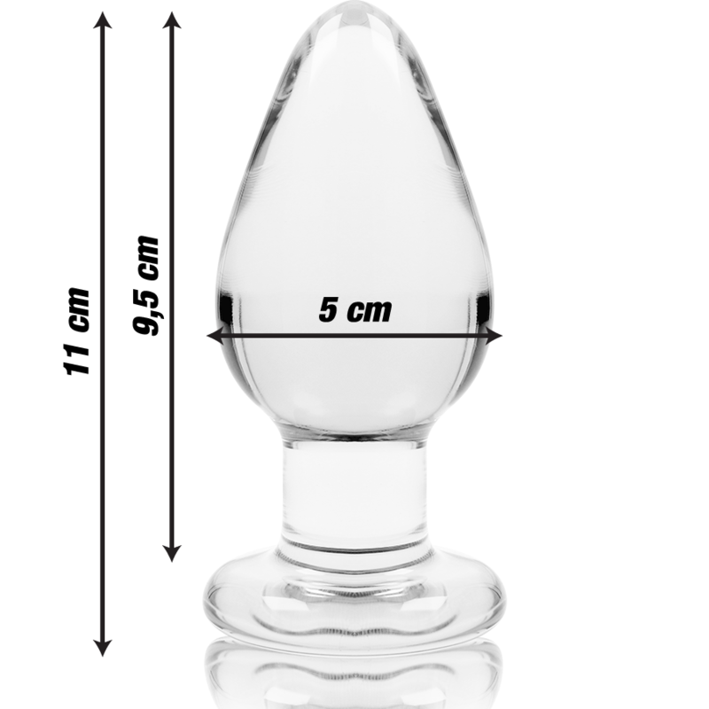 Nebula Series By Ibiza - Modell 3 Analplug Borosilikatglas Transparent 11 Cm -O- 5 Cm
