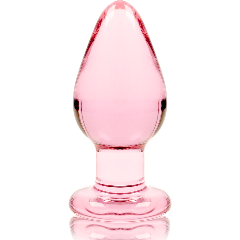 NEBULA SERIES BY IBIZA - MODELL 3 ANALPLUG BOROSILIKATGLAS ROSA 11 CM -O- 5 CM