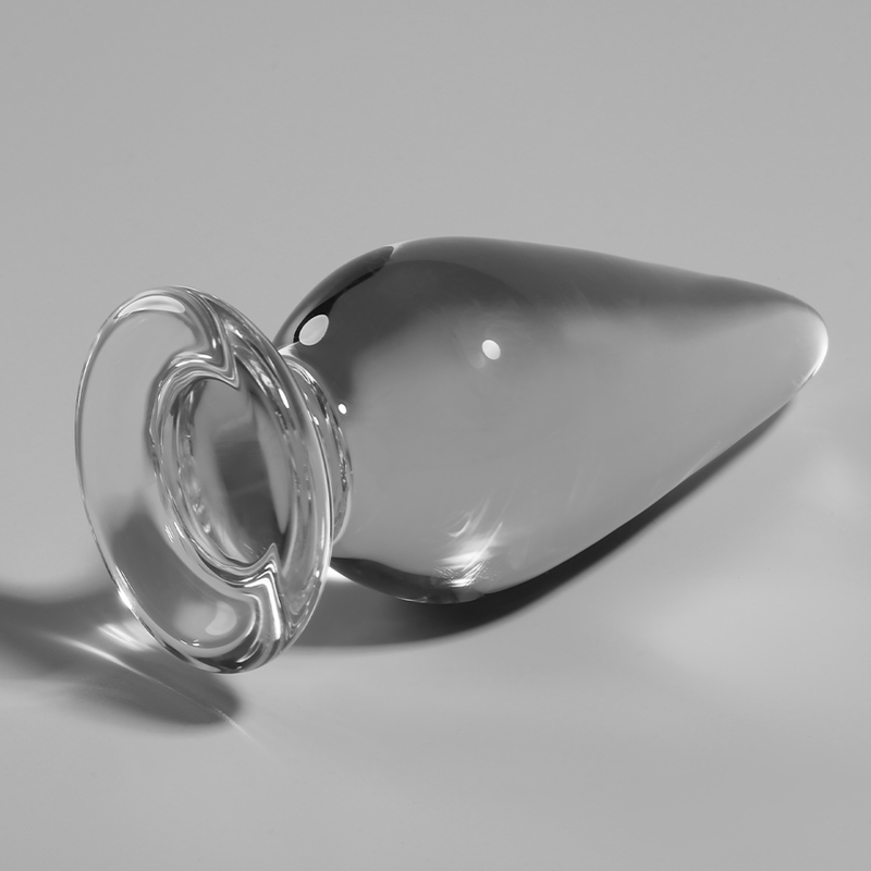 Nebula Series By Ibiza - Model 4 Borosilicate Glass Anal Plug Clear 11 cm -Ø- 5 cm