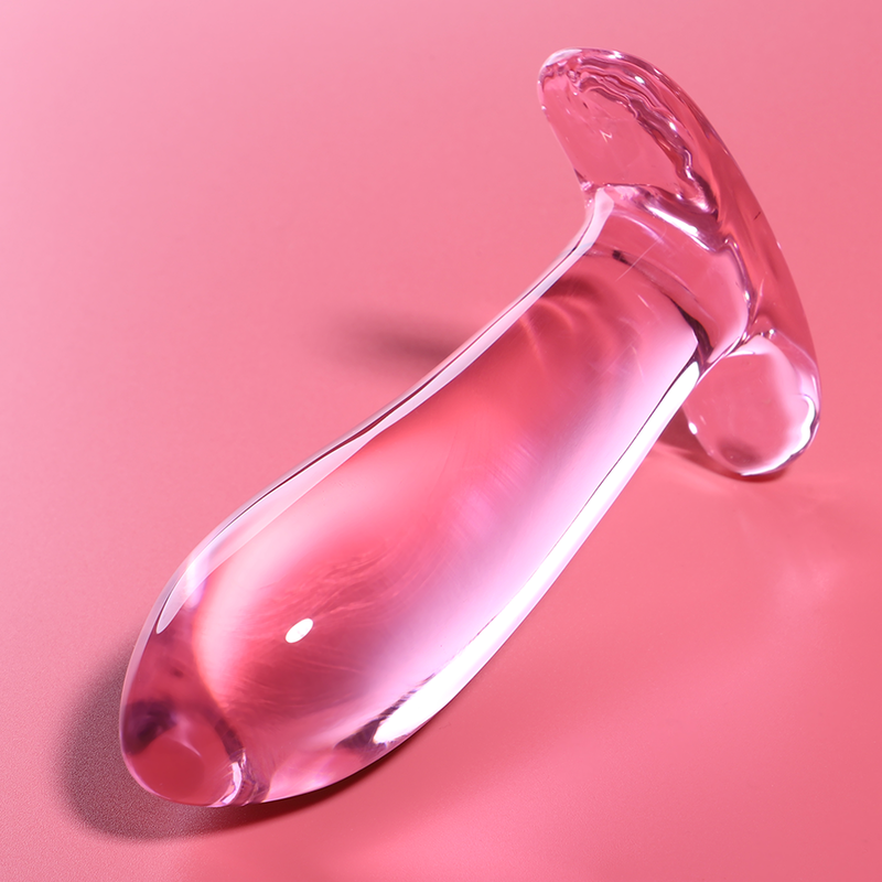 Nebula Series By Ibiza - Model 5 Borosilicate Glass Anal Plug Pink 12.5 Cm -O- 3.5 Cm
