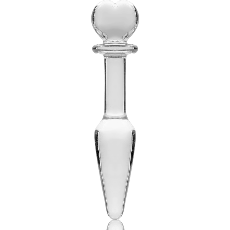 Nebula Series by Ibiza - Model 7 Borosilicate Glass Anal Plug Clear 13.5 cm -Ø- 3 cm