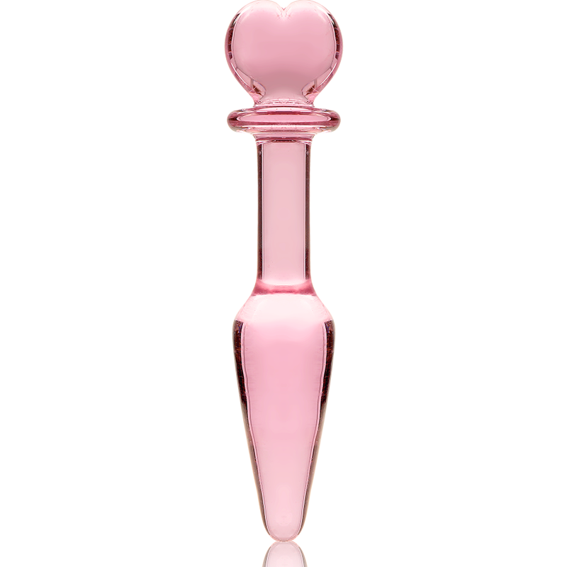 Nebula Series By Ibiza - Model 7 Borosilicate Glass Anal Plug Pink 13.5 cm -O- 3 cm