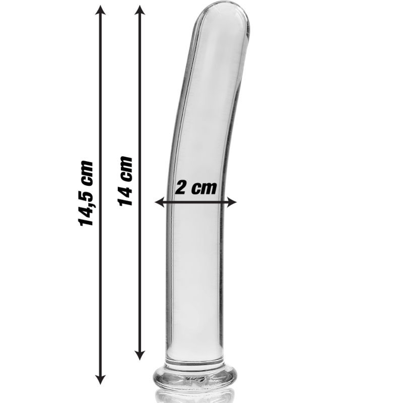 Nebula Series By Ibiza - Modell 8 Dildo Borosilikatglas Klar 14.5 Cm -O- 2 Cm